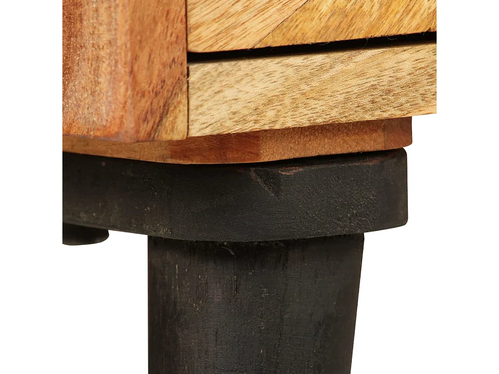 Aparador de madera maciza de mango 85x30x75 cm