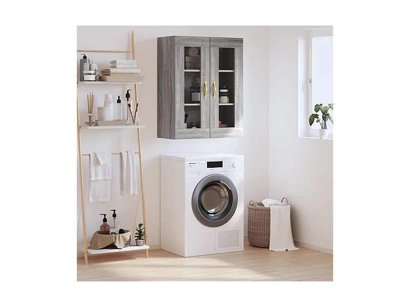 Armoire murale sonoma gris 69,5x34x90 cm