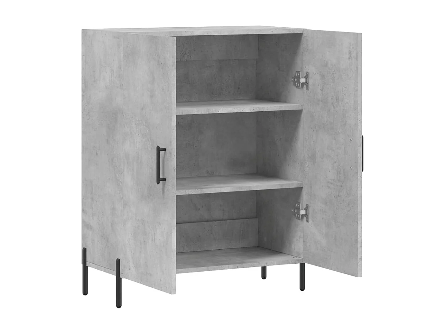 Credenza Grigio Cemento 69,5x34x90 cm in Legno Multistrato