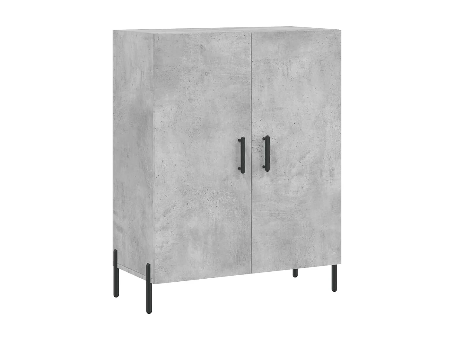 Buffet gris béton 69,5x34x90 cm bois d'ingénierie