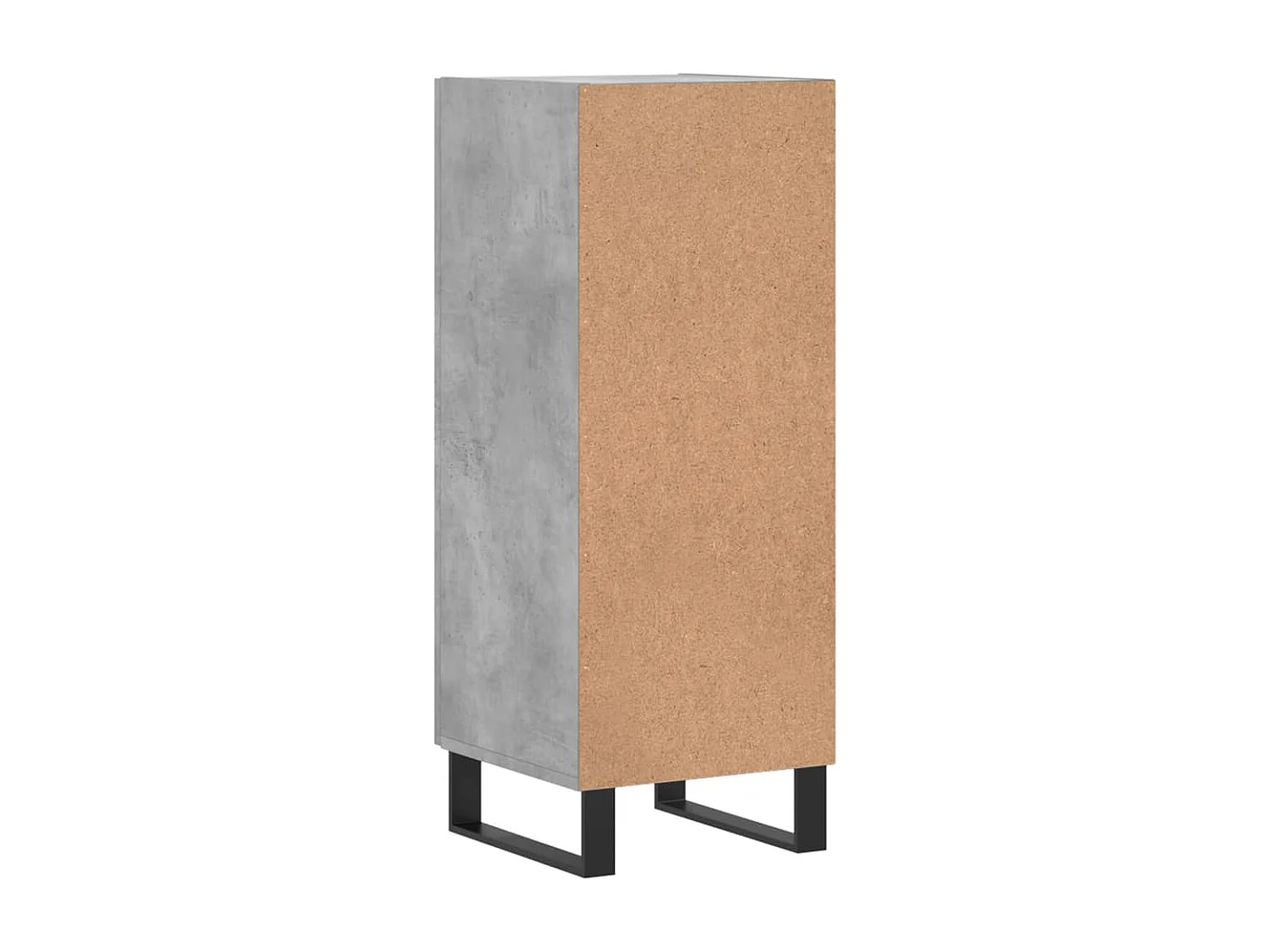 Buffet Gris béton 34,5x34x90 cm Bois d'ingénierie