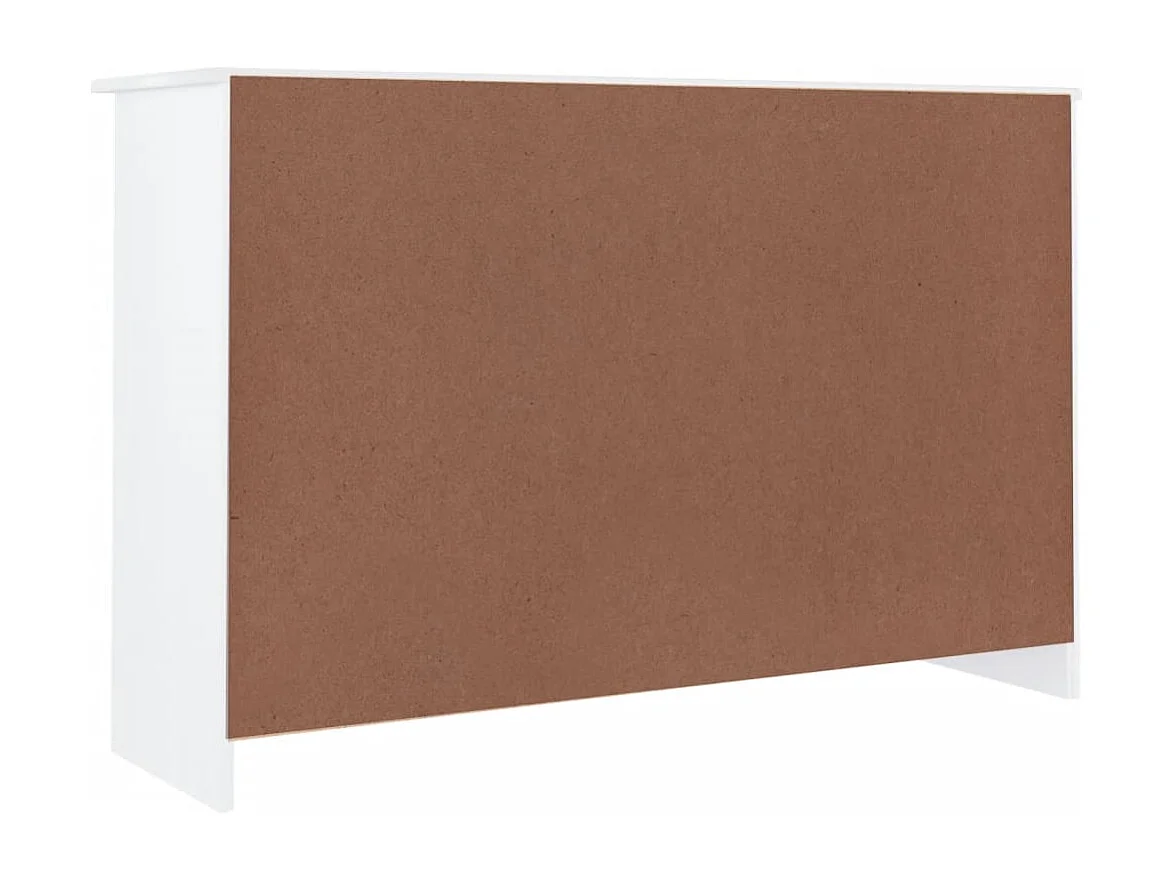 Sideboard ALTA Weiß 112x35x73 cm Massivholz Kiefer