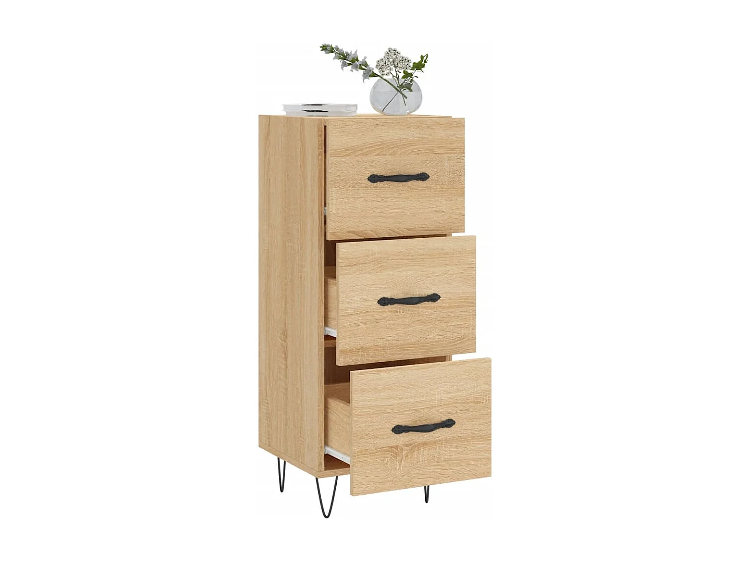 Buffet Chêne sonoma 34,5x34x90 cm Bois d'ingénierie