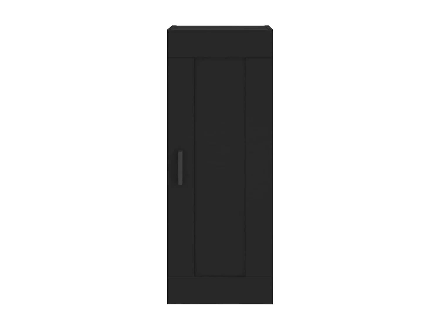 Armário alto 34,5x34x180 cm madeira processada preto