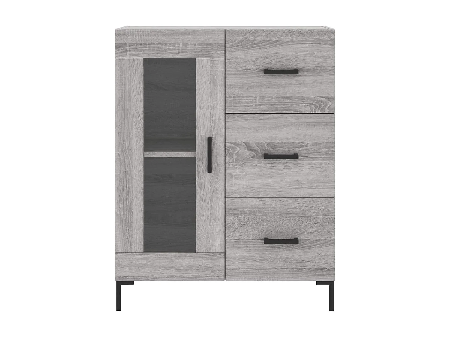 Buffet sonoma gris 69,5x34x90 cm bois d'ingénierie