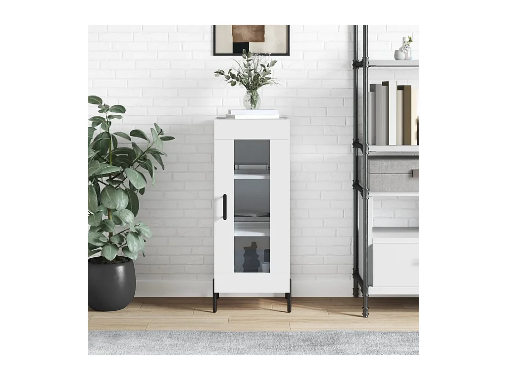 Buffet blanc 34,5x34x90 cm bois d'ingénierie