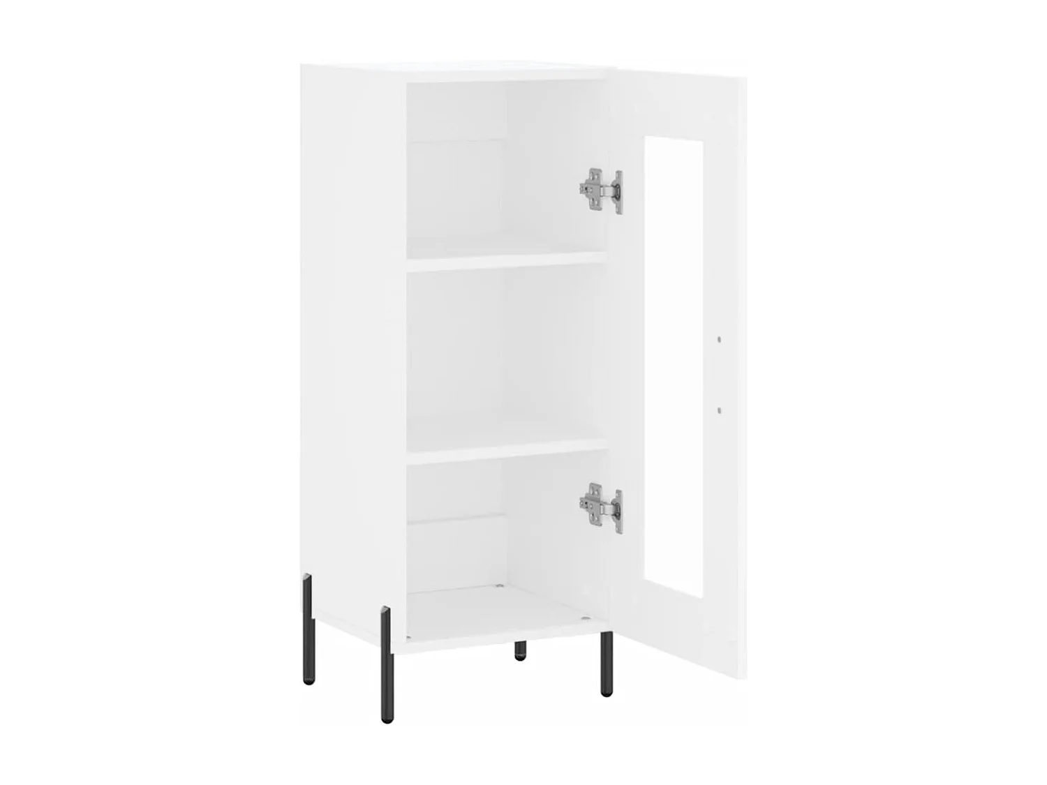 Dressoir 34,5x34x90 cm bewerkt hout wit