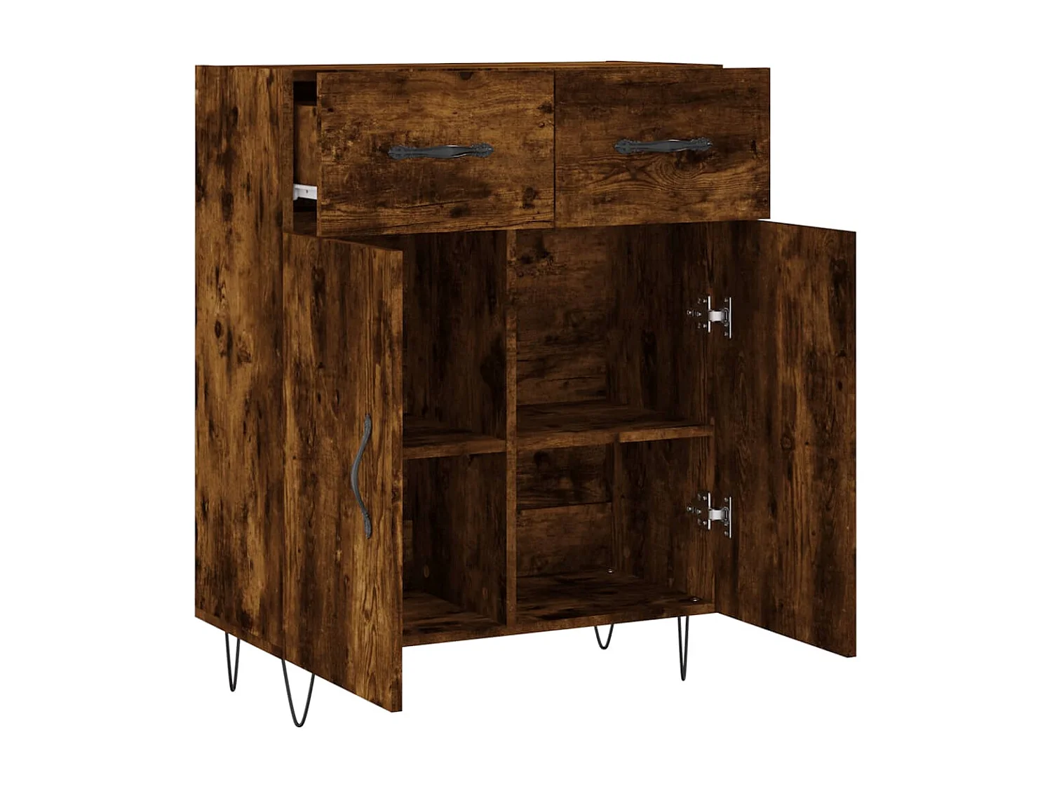 Sideboard Räuchereiche 69,5x34x90 cm Holzwerkstoff