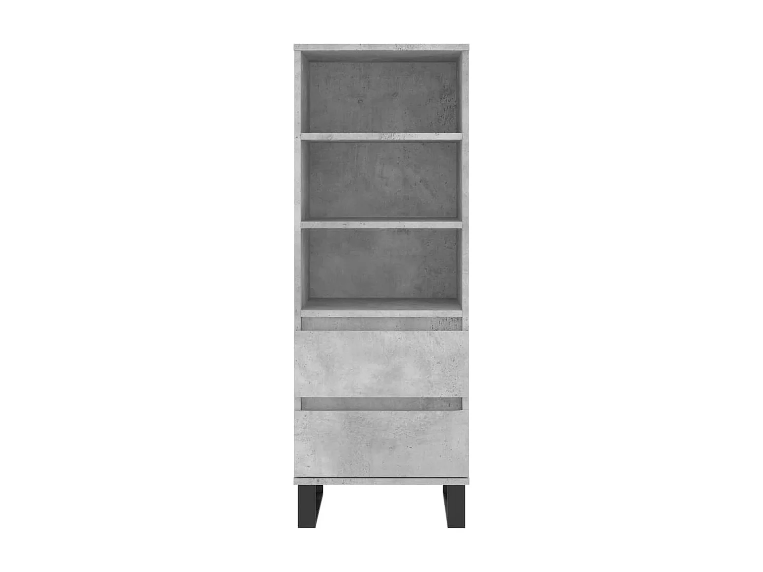 Buffet haut Gris béton 40x36x110 cm Bois d'ingénierie