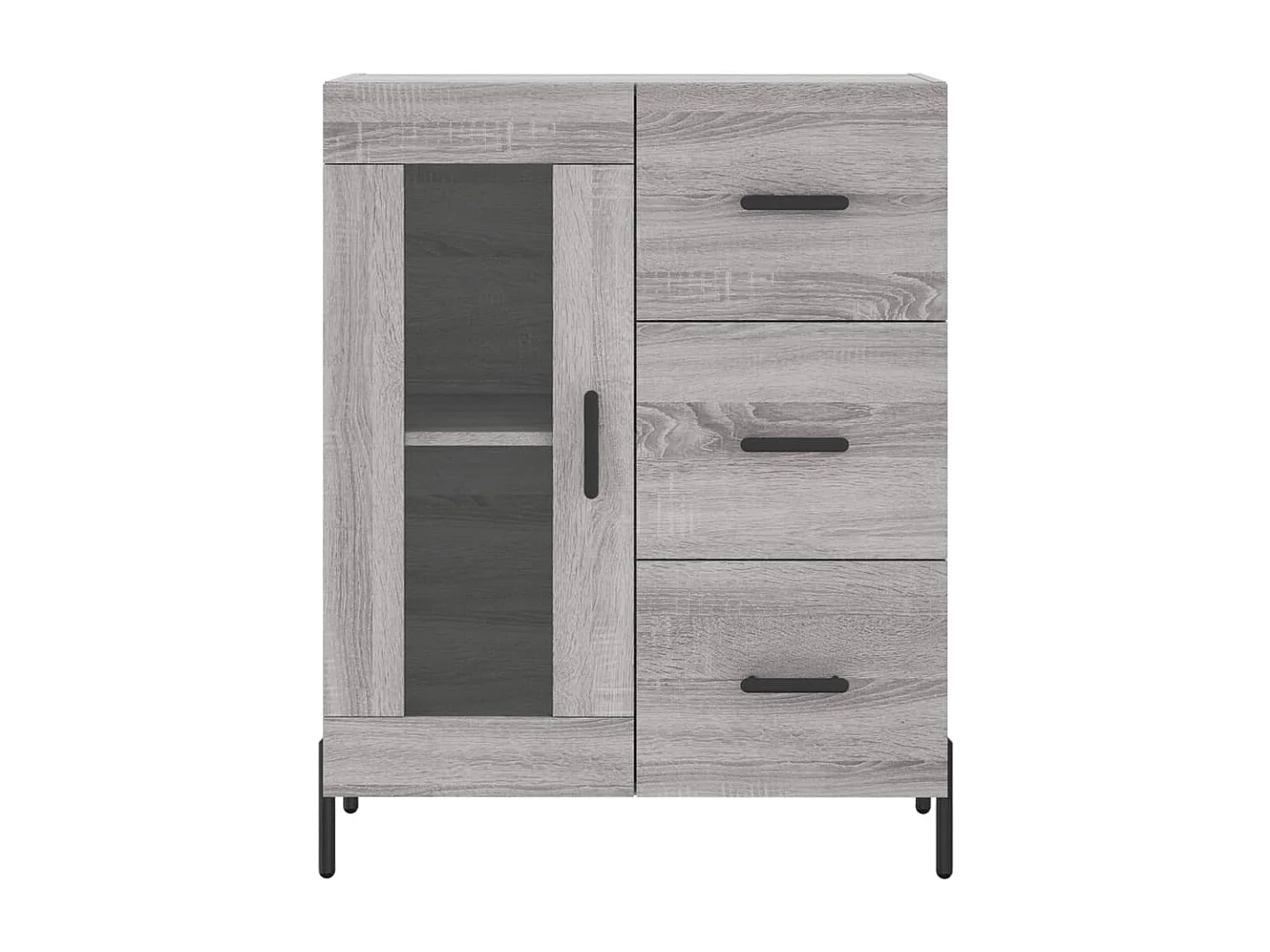 Sideboard Grau Sonoma 69,5x34x90 cm Holzwerkstoff
