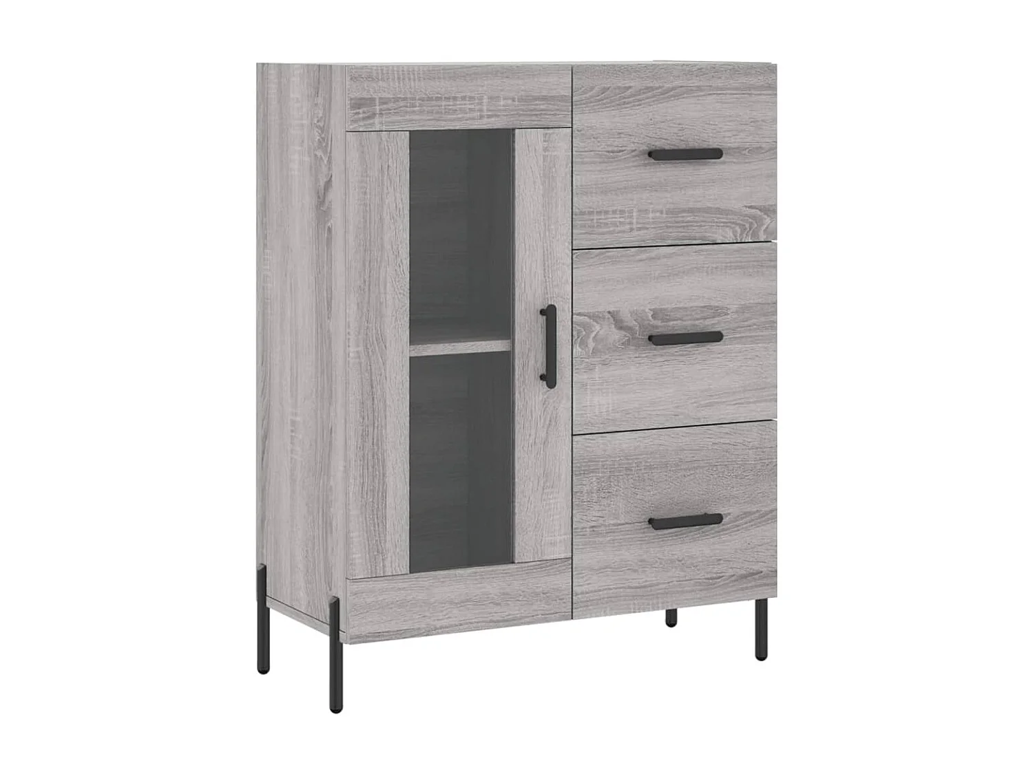 Sideboard Grau Sonoma 69,5x34x90 cm Holzwerkstoff
