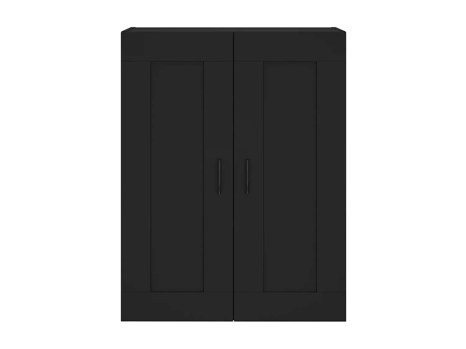 Armário alto 69,5x34x180 cm derivados de madeira preto