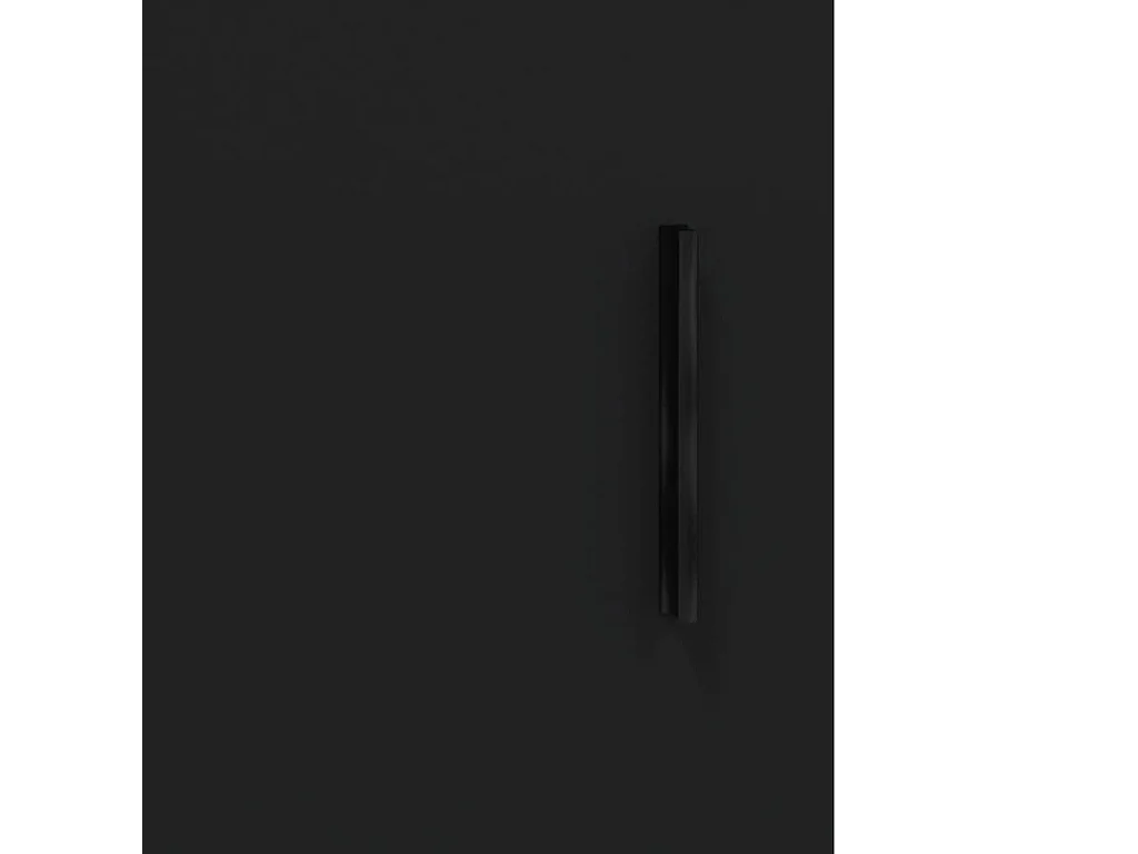 Armário alto 69,5x34x180 cm derivados de madeira preto