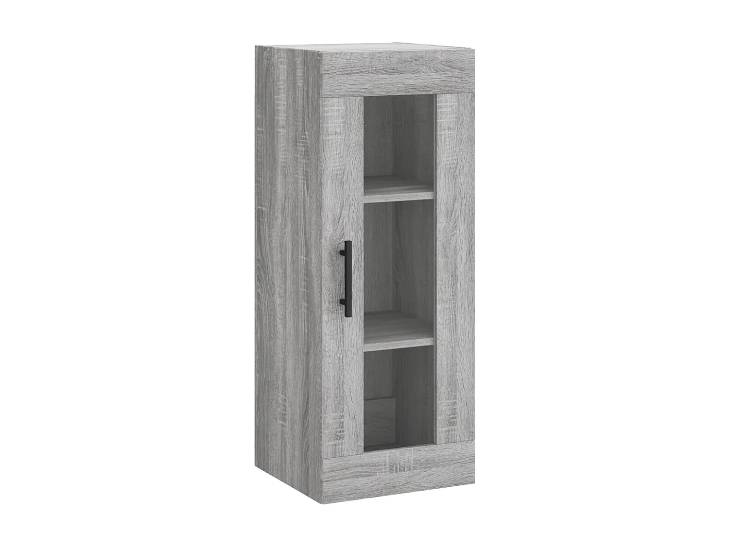 Aparador alto madera contrachapada gris Sonoma 34,5x34x180 cm