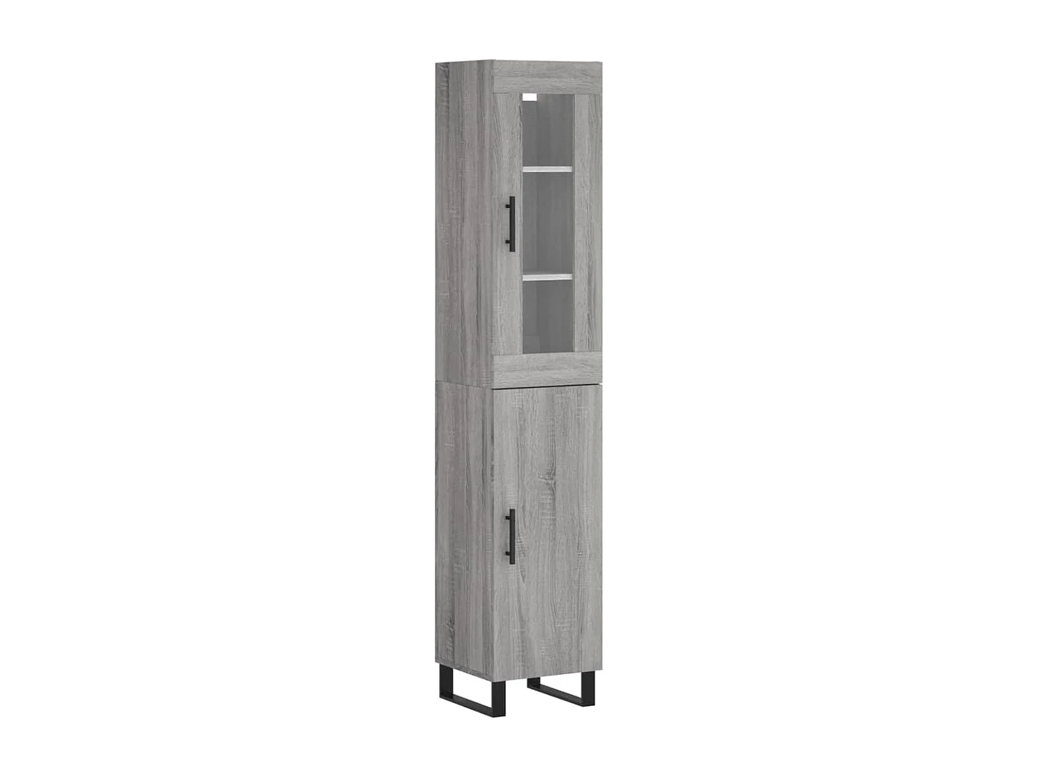 Buffet haut Sonoma gris 34,5x34x180 cm Bois d'ingénierie