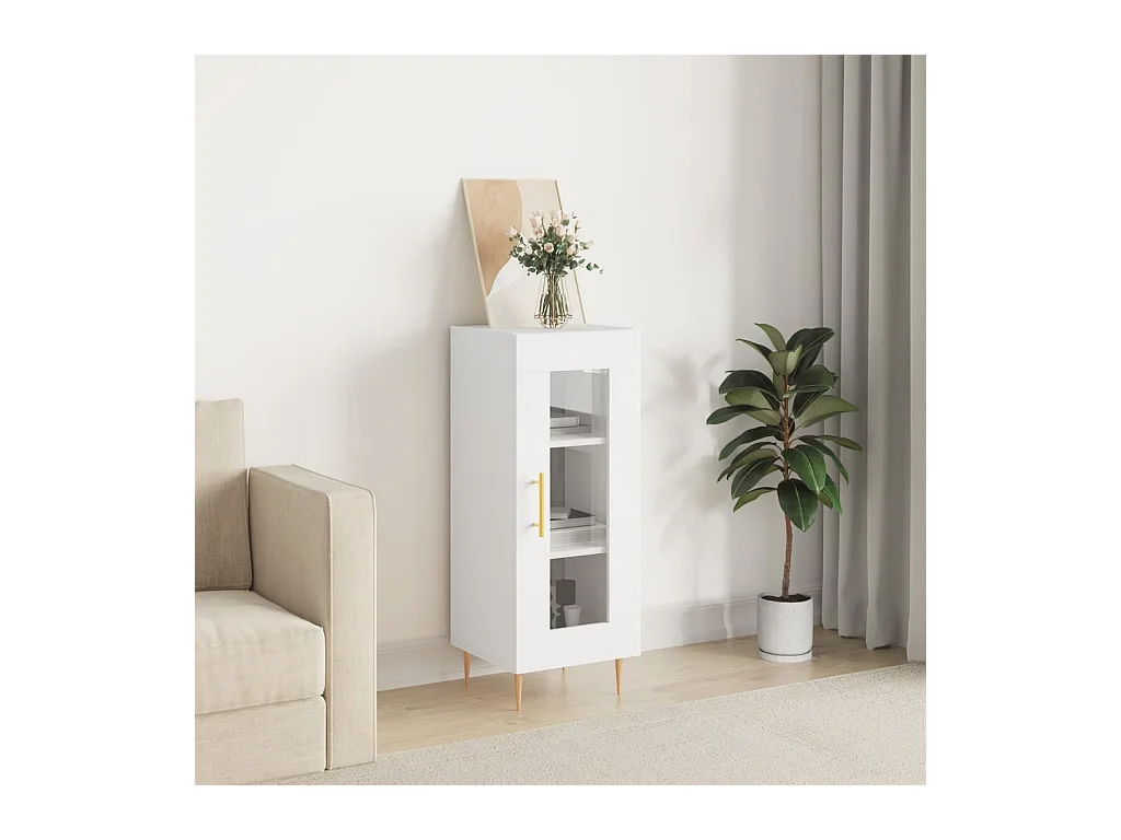 Buffet blanc 34,5x34x90 cm bois d'ingénierie