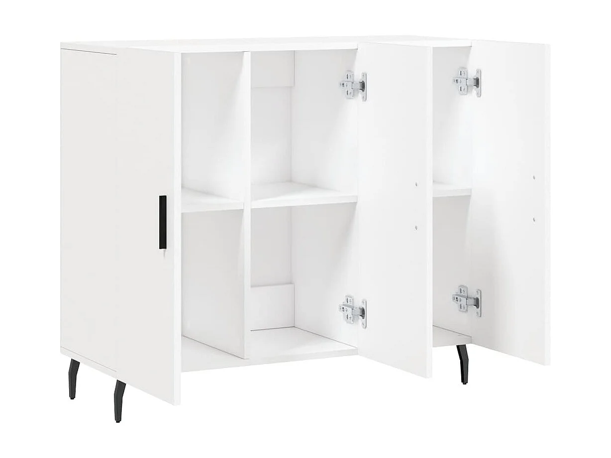 Sideboard Weiß 90x34x80 cm Holzwerkstoff