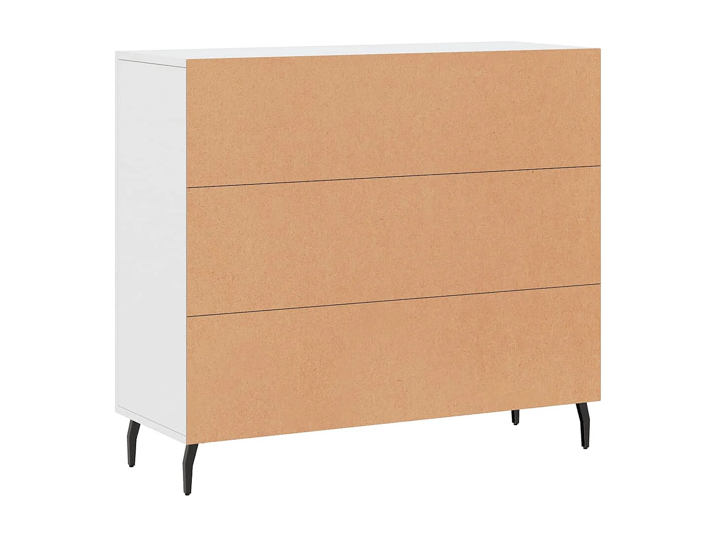 Sideboard Weiß 90x34x80 cm Holzwerkstoff