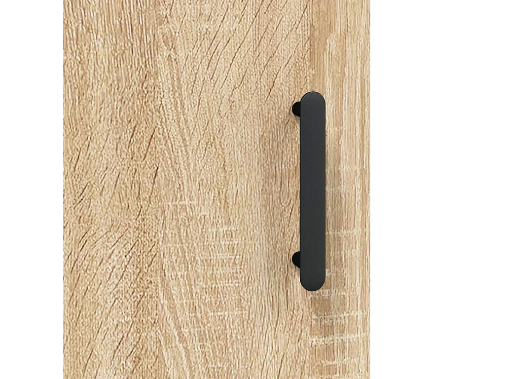 Aparador de madera contrachapada roble Sonoma 34,5x34x180 cm