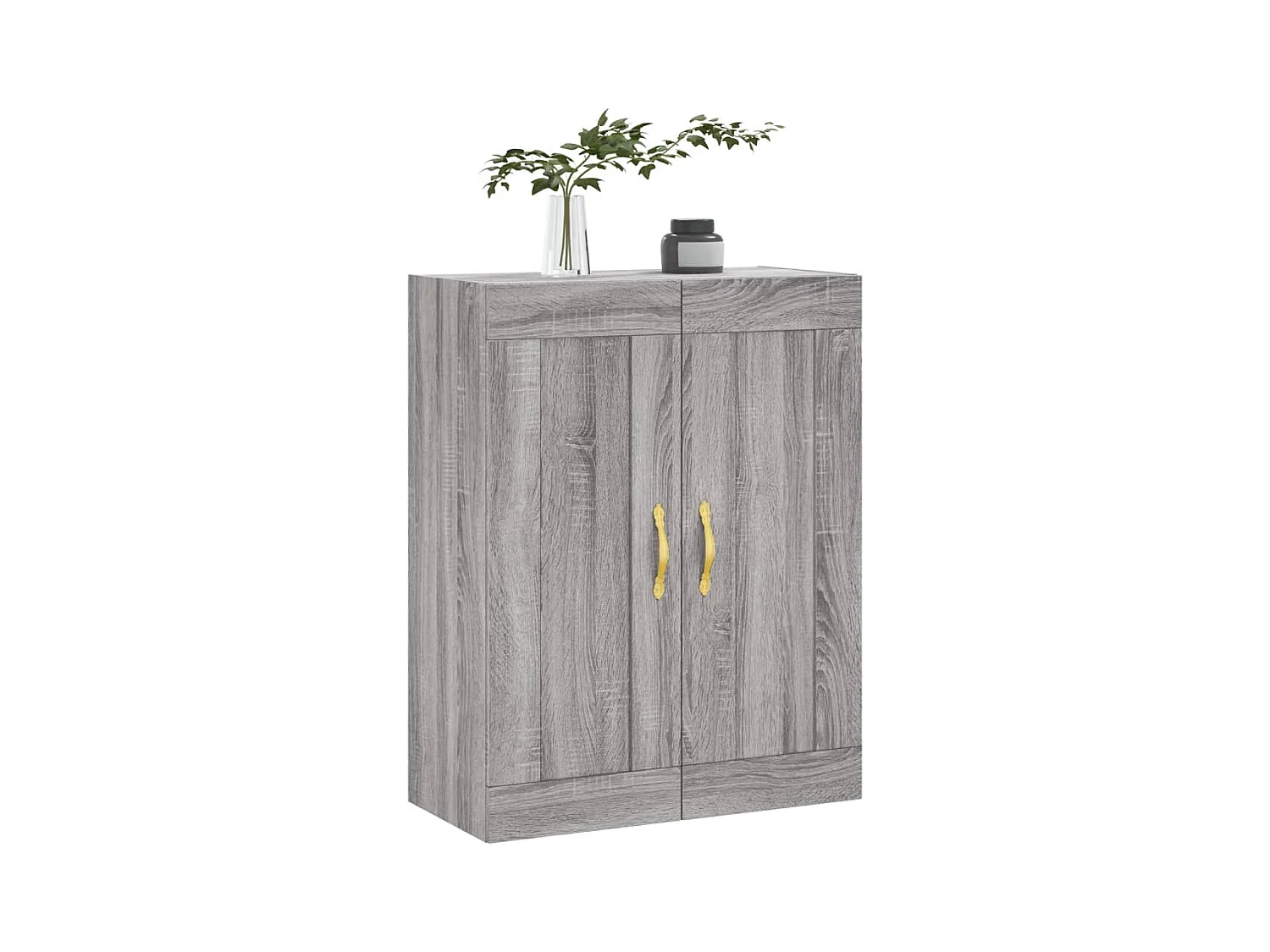 Armoire murale sonoma gris 69,5x34x90 cm bois d'ingénierie