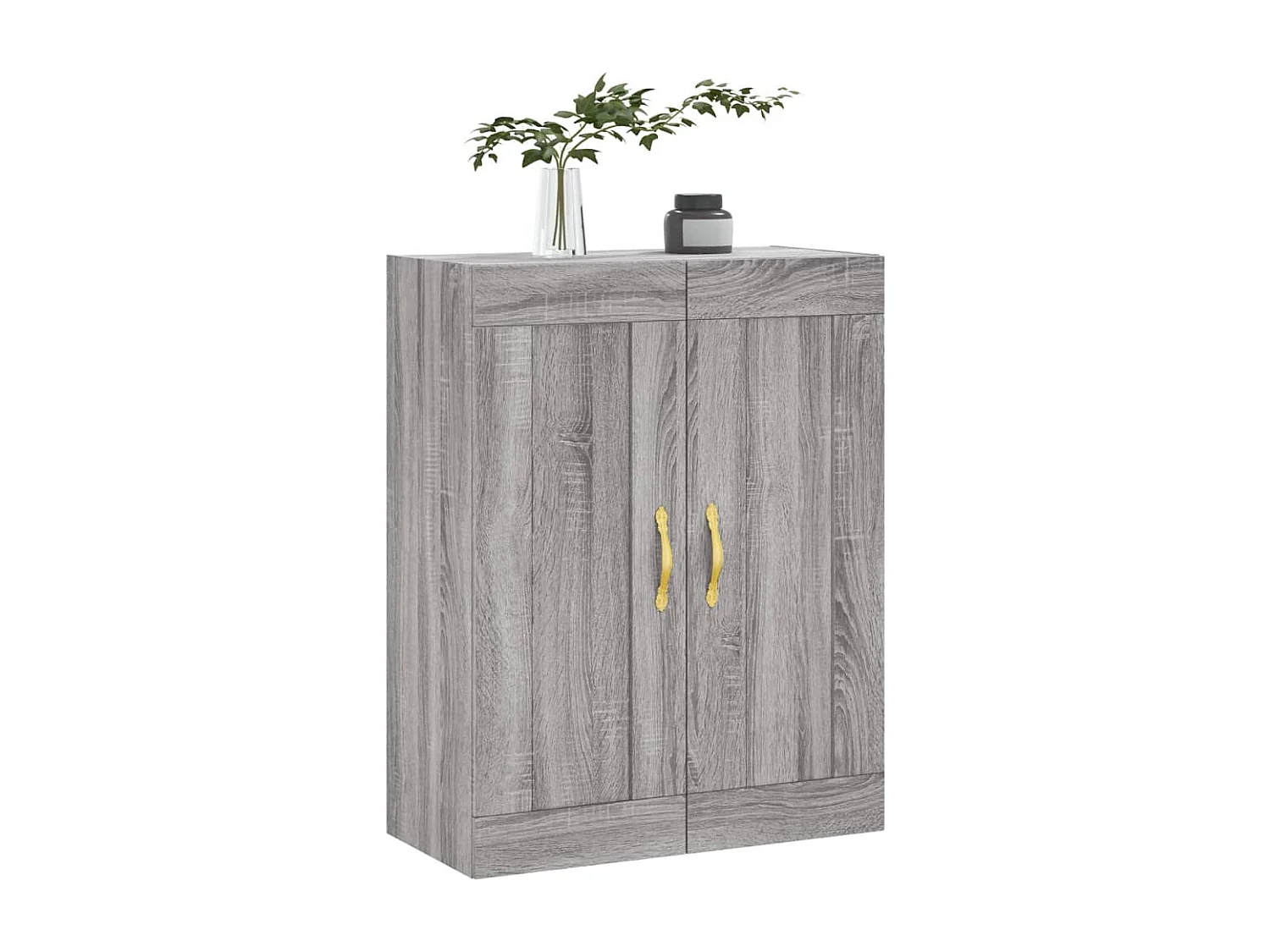 Armoire murale sonoma gris 69,5x34x90 cm bois d'ingénierie