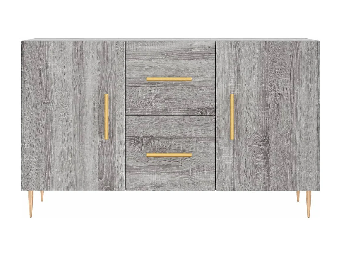 Credenza Grigio Sonoma 100x36x60 cm in Legno Multistrato