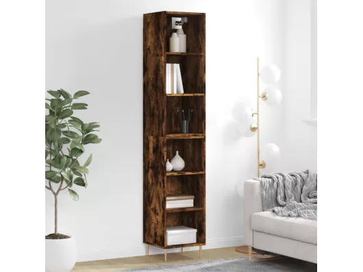 Kauf Unique Highboard Räuchereiche 34,5x32,5x180 cm Holzwerkstoff