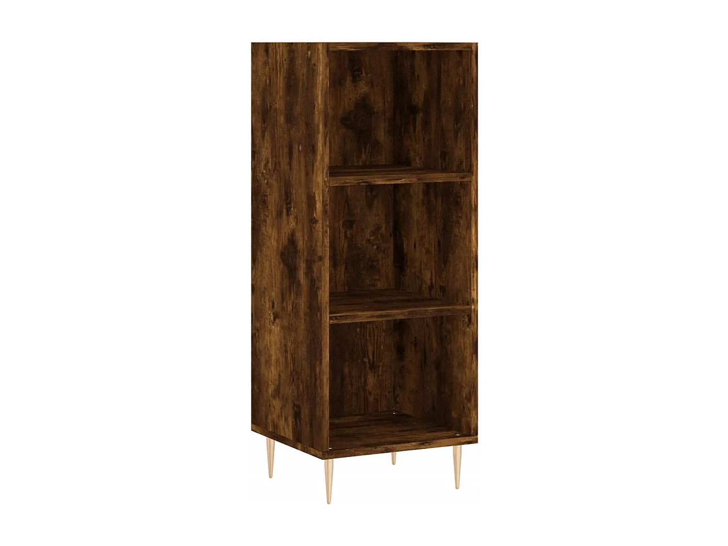 Buffet haut Chêne fumé 34,5x32,5x180 cm Bois d'ingénierie