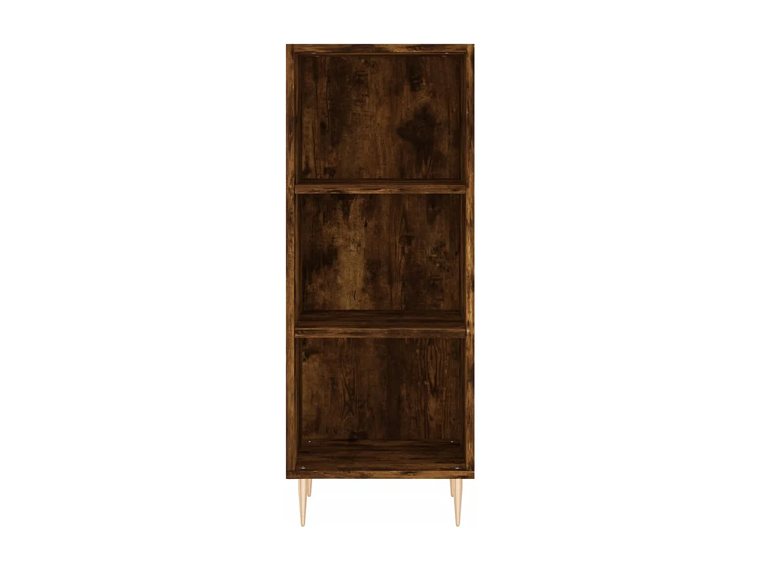 Buffet haut Chêne fumé 34,5x32,5x180 cm Bois d'ingénierie