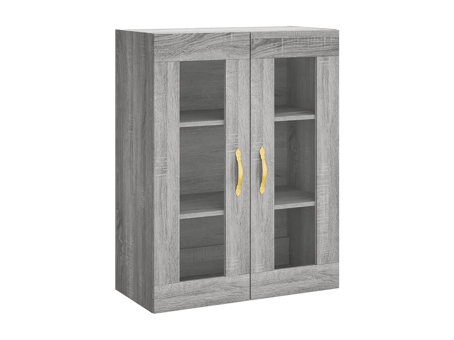 Buffet haut Sonoma gris 69,5x34x180 cm Bois d'ingénierie