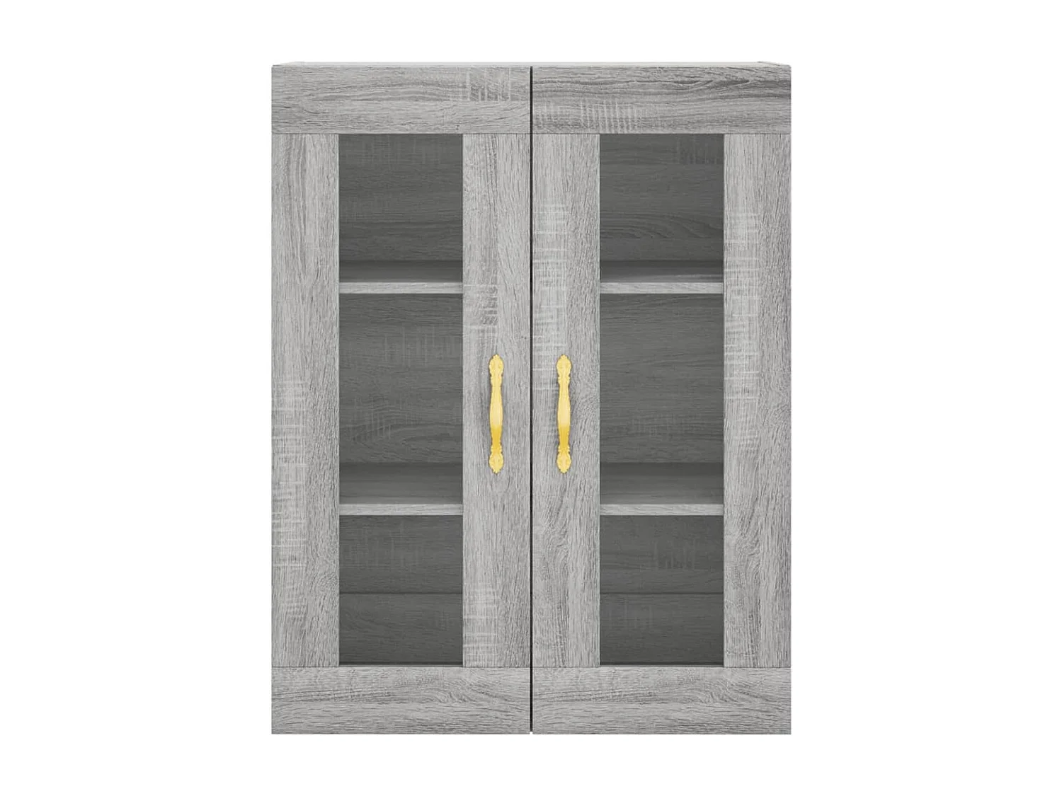 Buffet haut Sonoma gris 69,5x34x180 cm Bois d'ingénierie