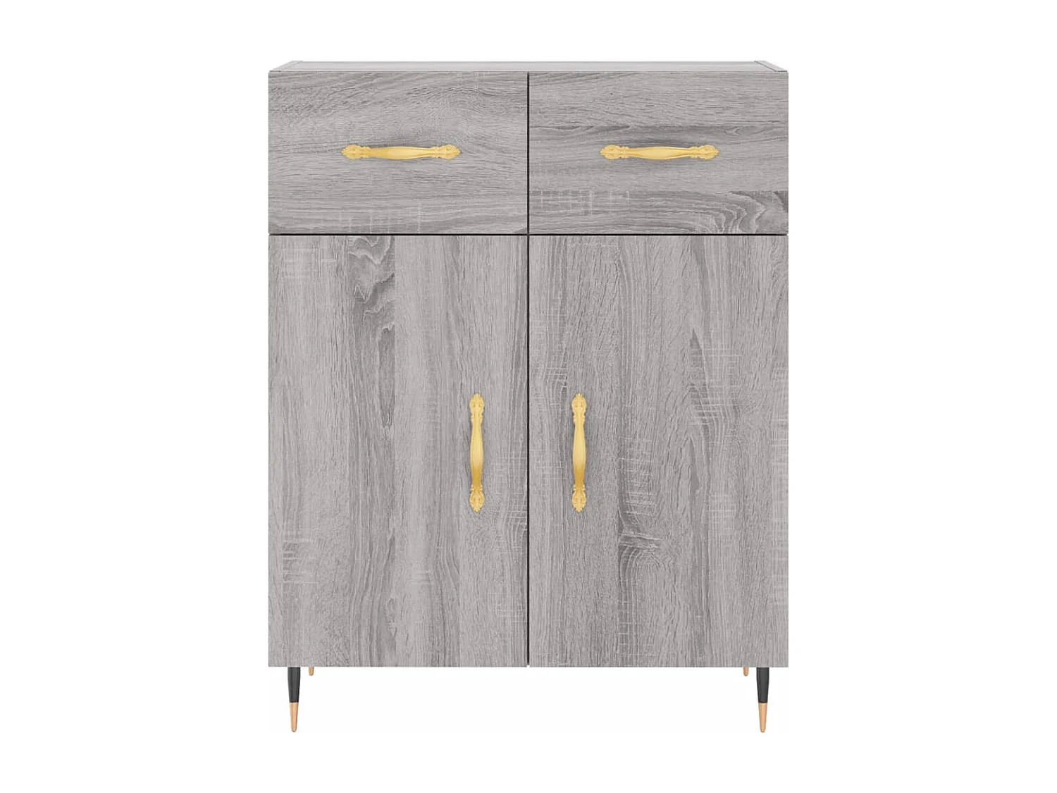 Buffet haut Sonoma gris 69,5x34x180 cm Bois d'ingénierie