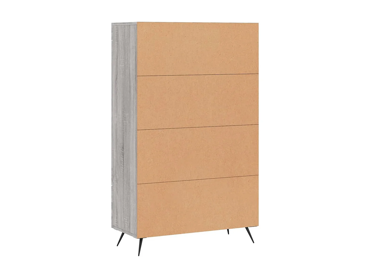 Highboard Grau Sonoma 69,5x31x115 cm Holzwerkstoff