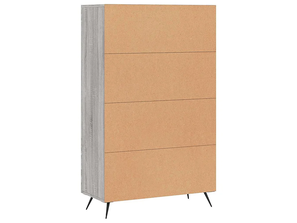 Highboard Grau Sonoma 69,5x31x115 cm Holzwerkstoff