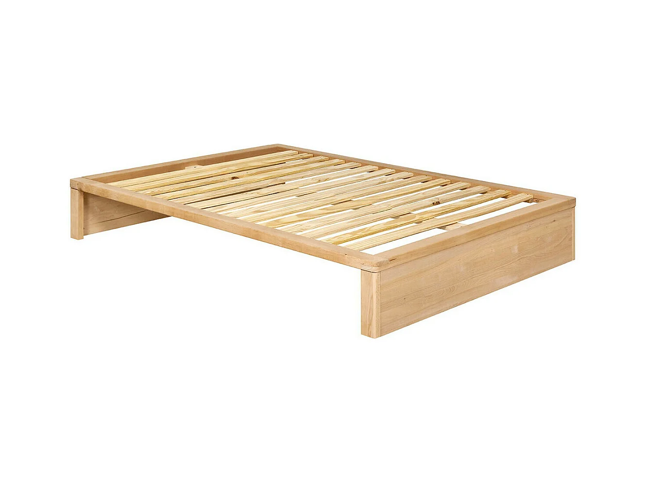 Pack lit avec tiroir 160x200 cm bois massif hêtre GASTON