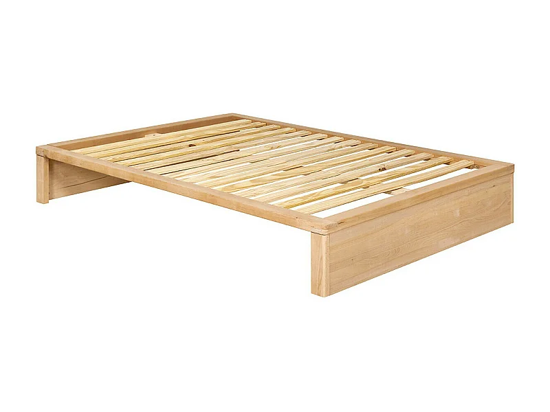 Pack lit avec tiroir 160x200 cm bois massif hêtre GASTON