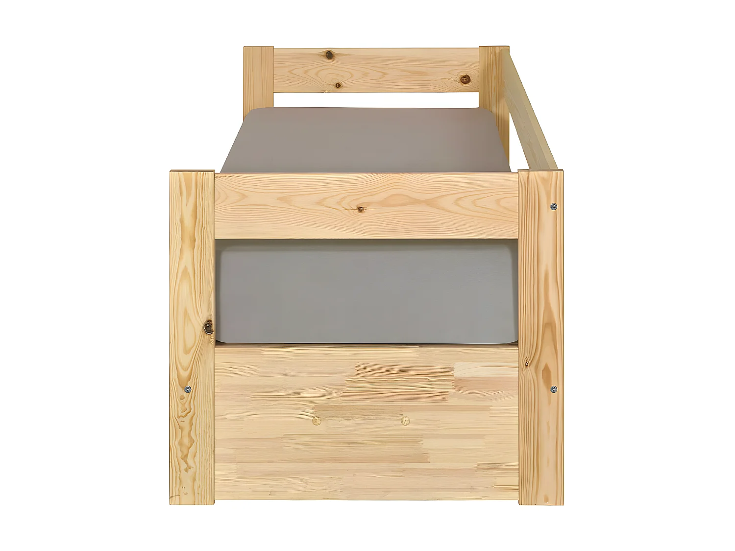 lit banquette gigogne avec tiroir 80x200 cm bois massif bois RAVI