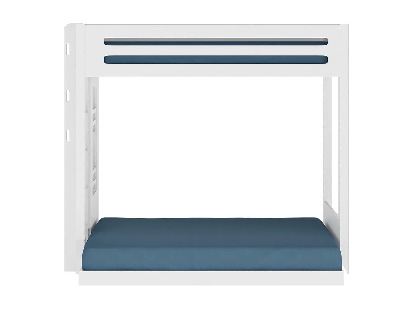 Lit superposé 3 places Montessori 120x190 cm bois massif blanc ISA