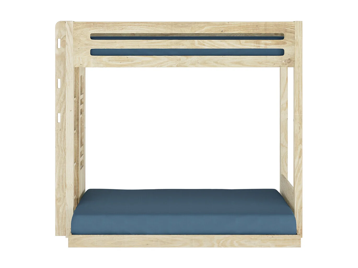 Lit superposé 3 places Montessori 120x190 cm bois massif bois naturel ISA