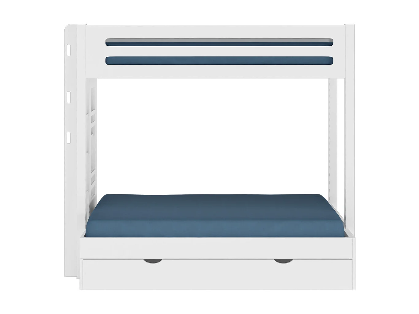 Lit superposé 4 places 120x190 cm bois massif blanc ISA