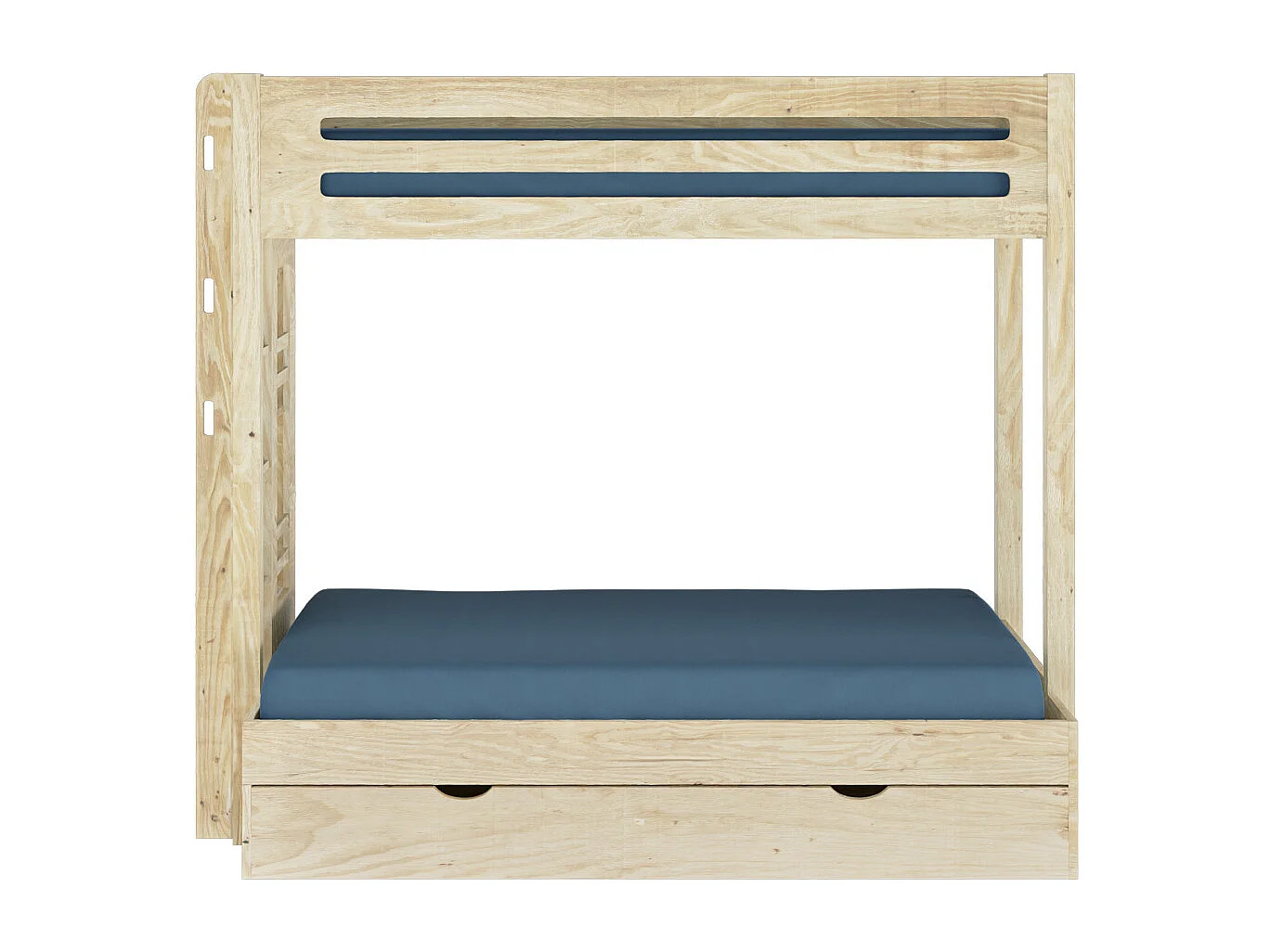 Lit superposé 4 places 120x190 cm bois massif bois naturel ISA