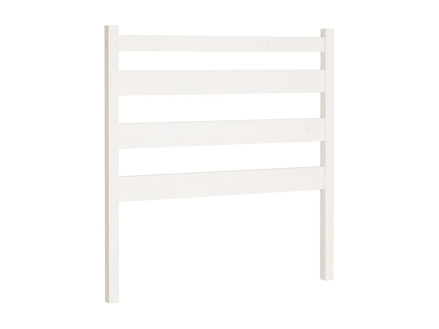 Kopfteil Weiß 96x4x100 cm Massivholz Kiefer