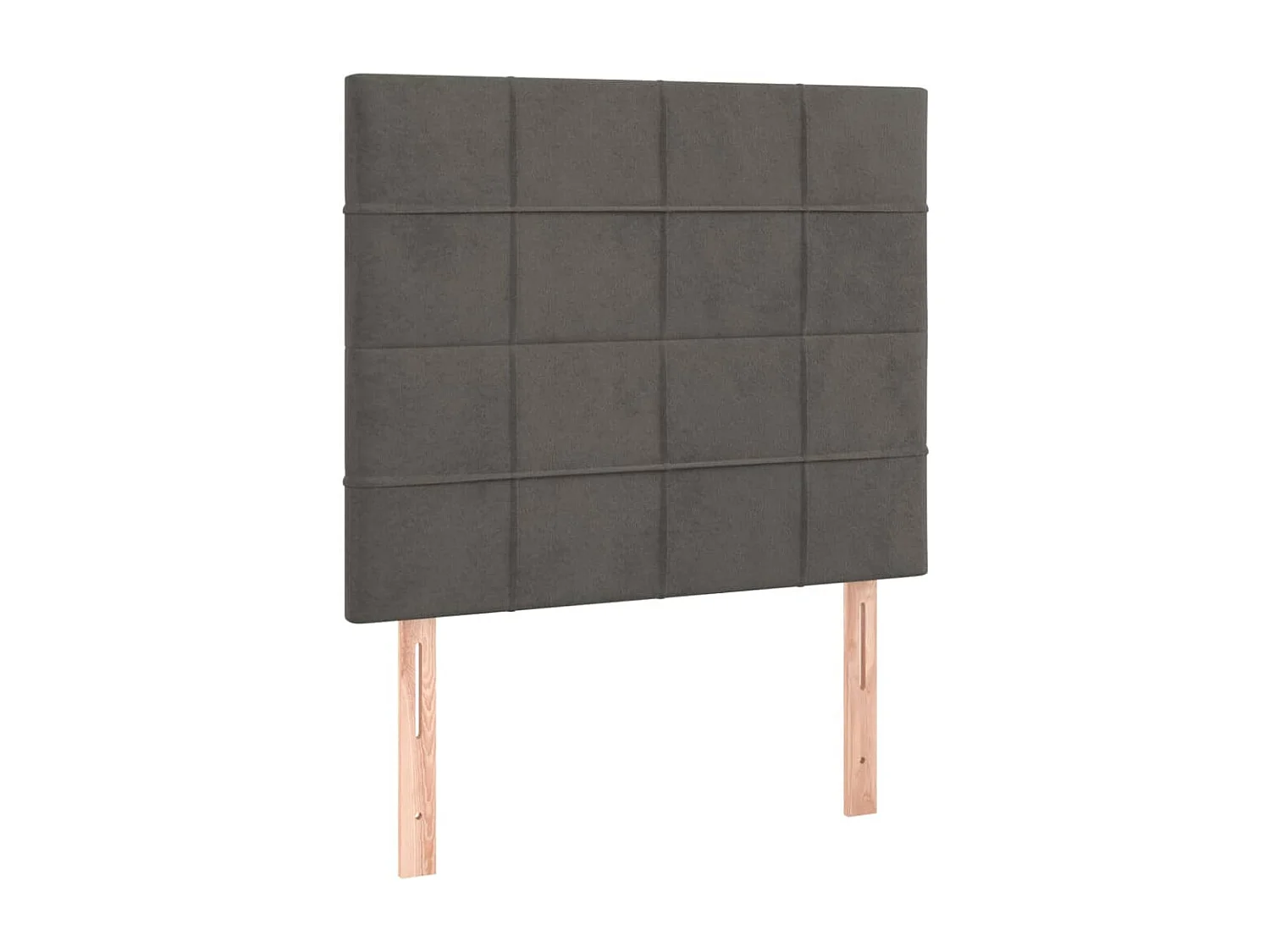 Tête de lit Gris foncé 80x5x118/128 cm Velours