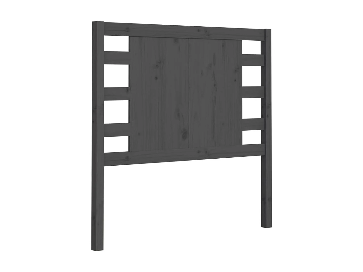 Tête de lit Gris 96x4x100 cm Bois massif de pin