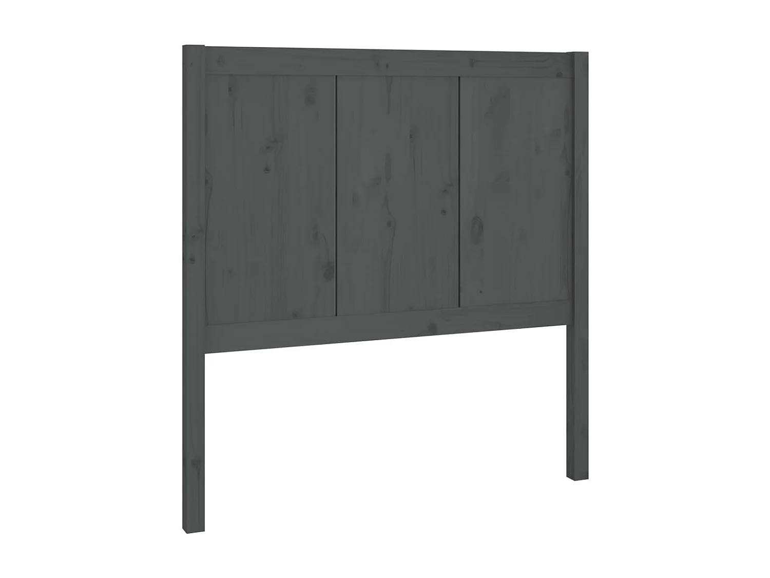 Hoofdbord 80,5x4x100 cm massief grenenhout grijs