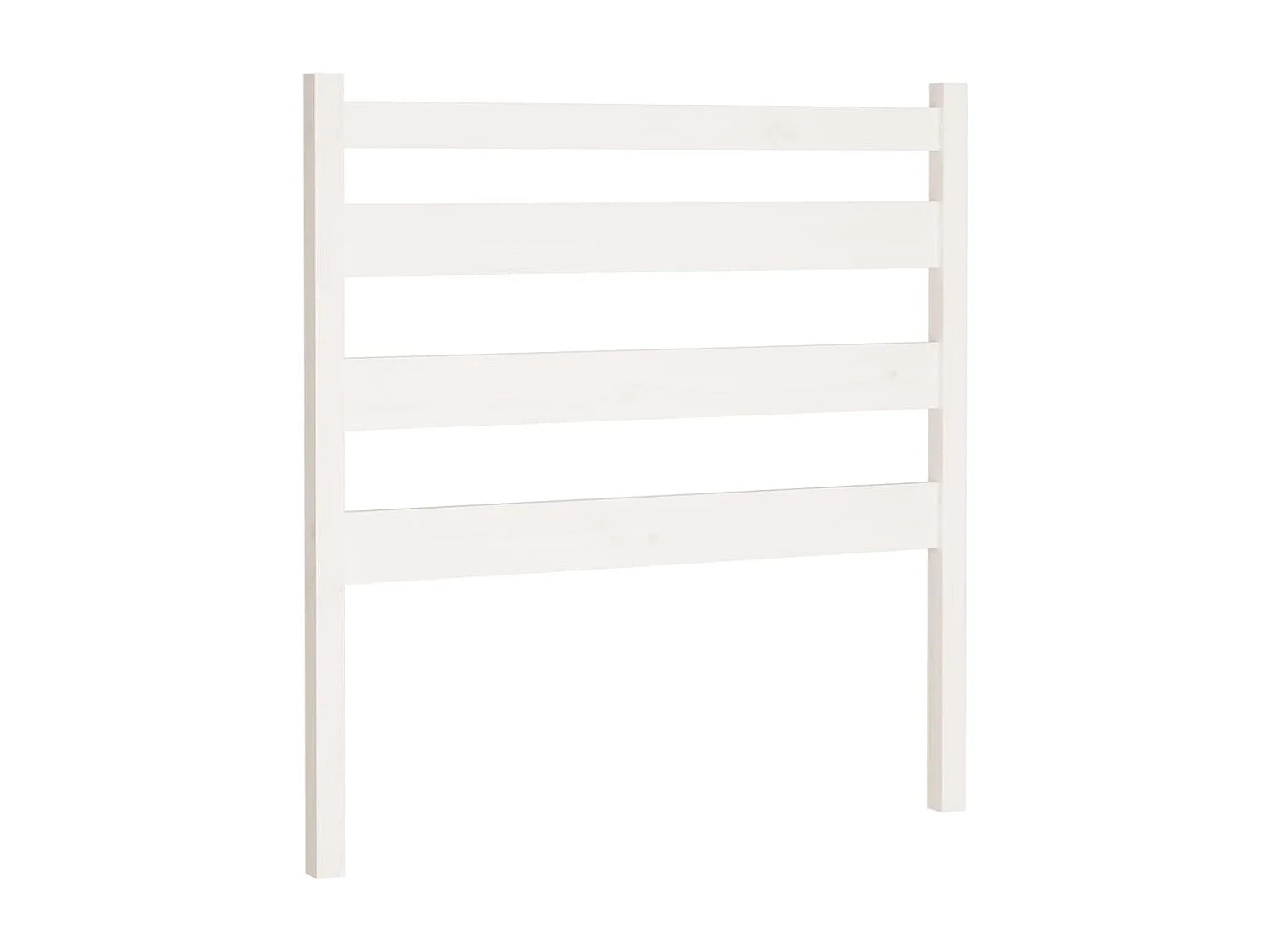 Tête de lit Blanc 106x4x100 cm Bois massif de pin