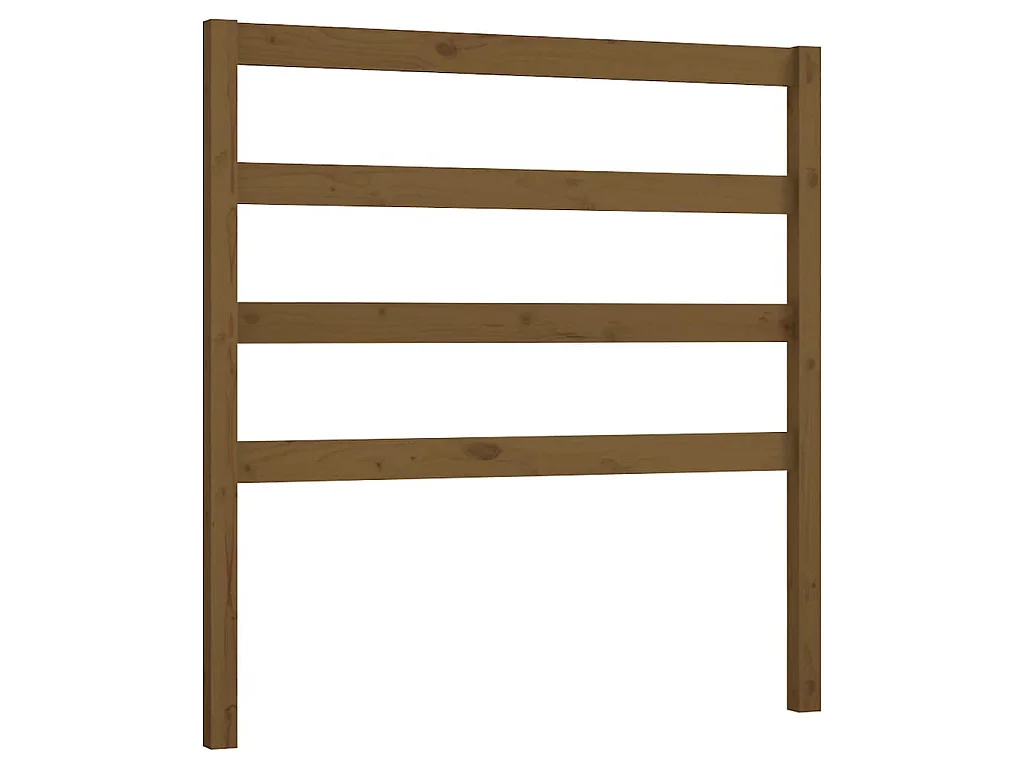 Kopfteil Honigbraun 81x4x100 cm Massivholz Kiefer