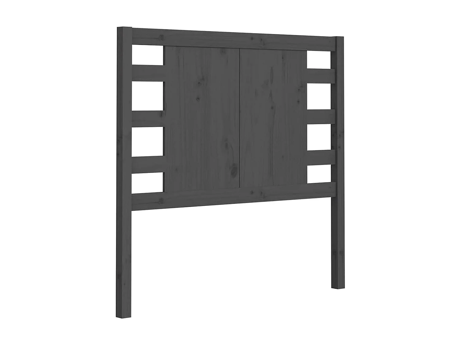 Hoofdbord 81x4x100 cm massief grenenhout grijs