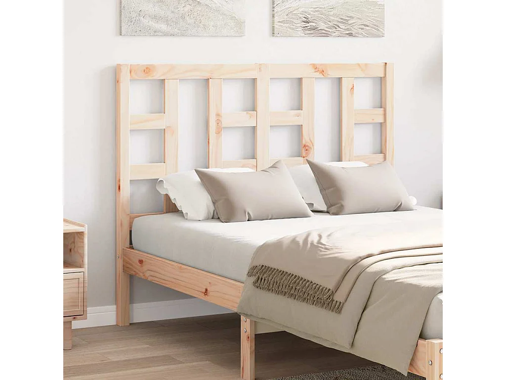 Tête de lit 126x4x100 cm Bois massif de pin