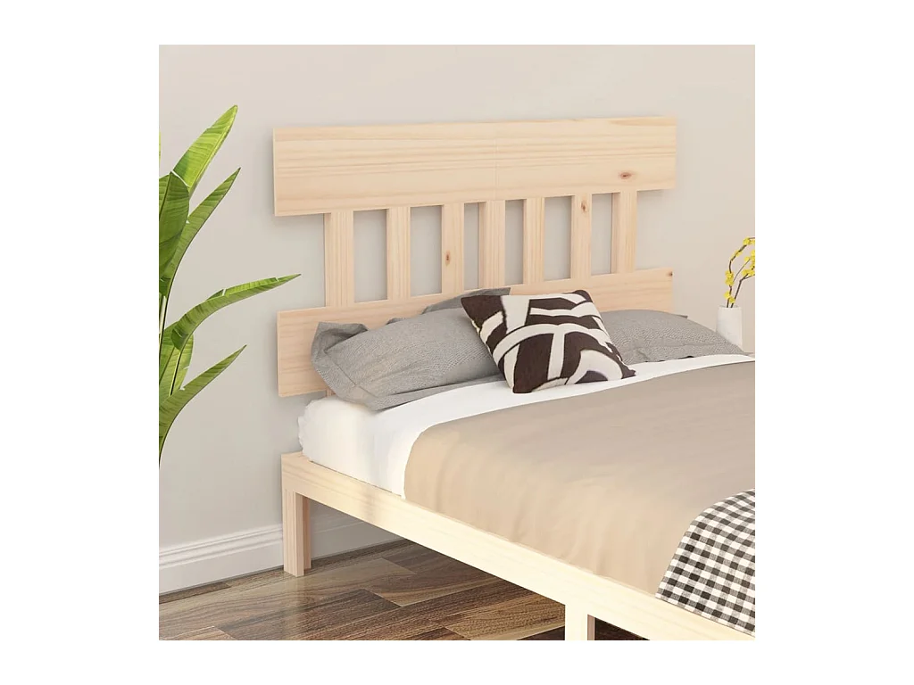 Tête de lit 203,5x3x81 cm Bois massif de pin